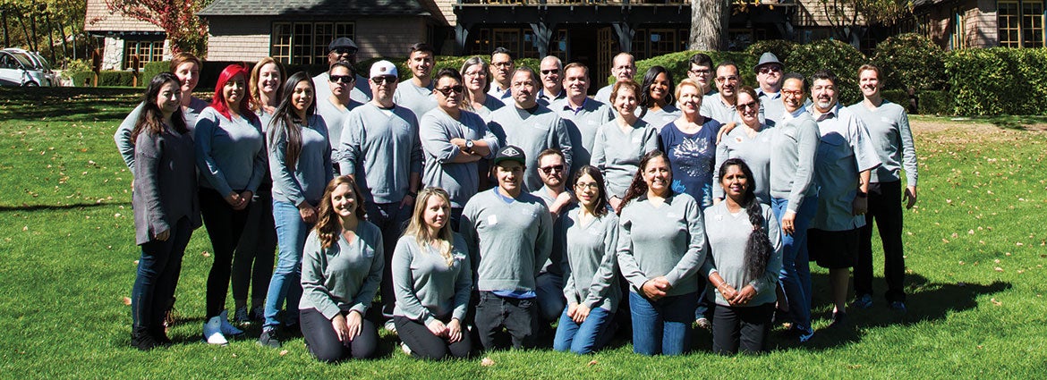 A group photo of mentor program members from 2017.